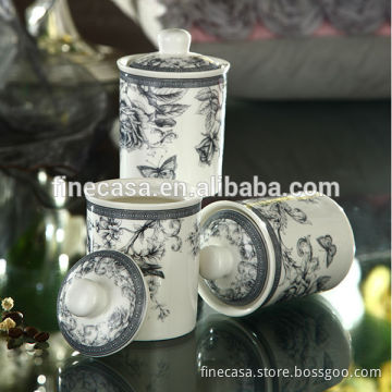 180CC Elegant Fine New Bone China ceramic canister                
                                    Quality Assured